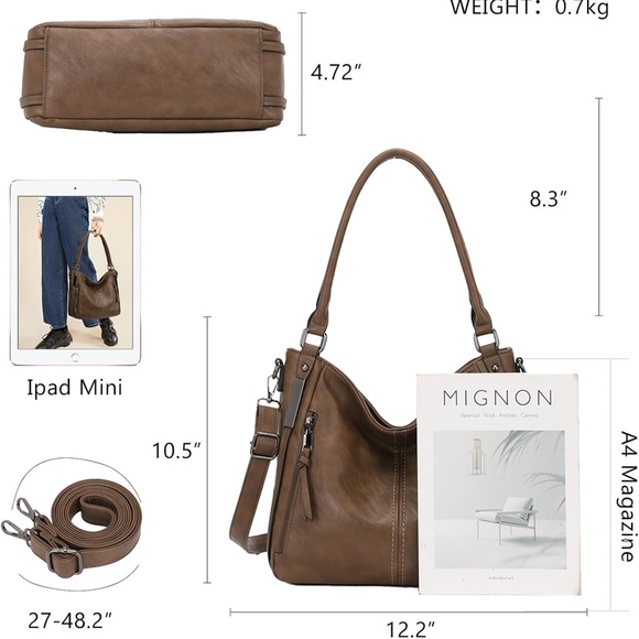 Brown Faux Leather Purse - Picture 2 of 5